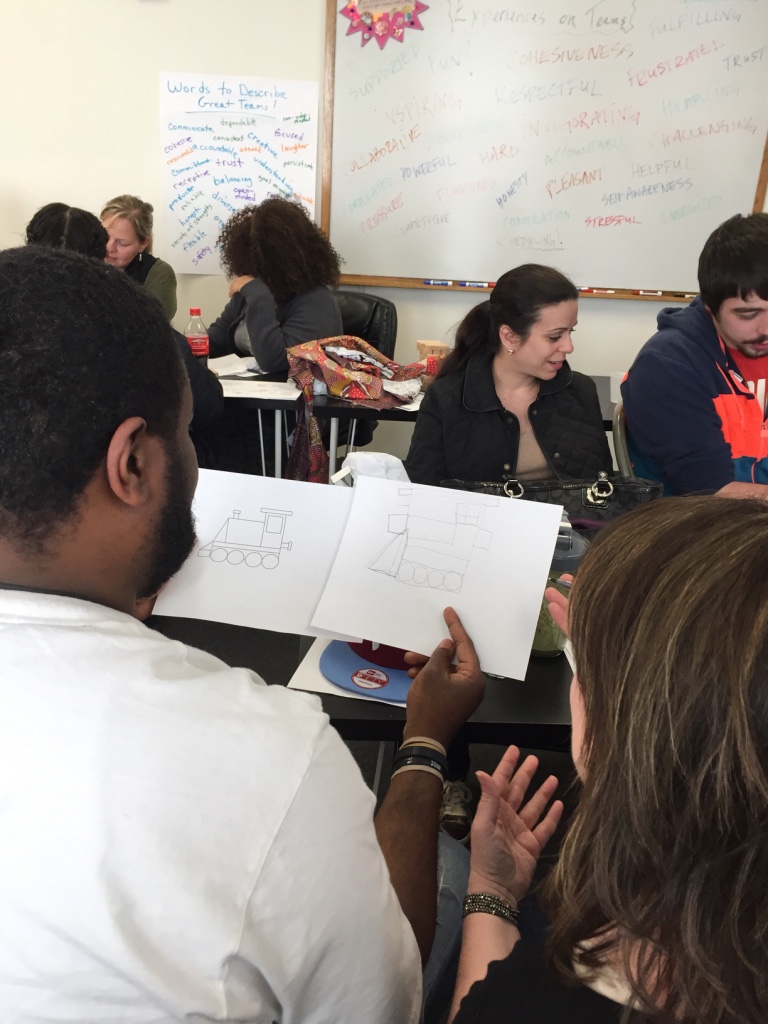 Participants take part in a sharing activity during a Networks' training