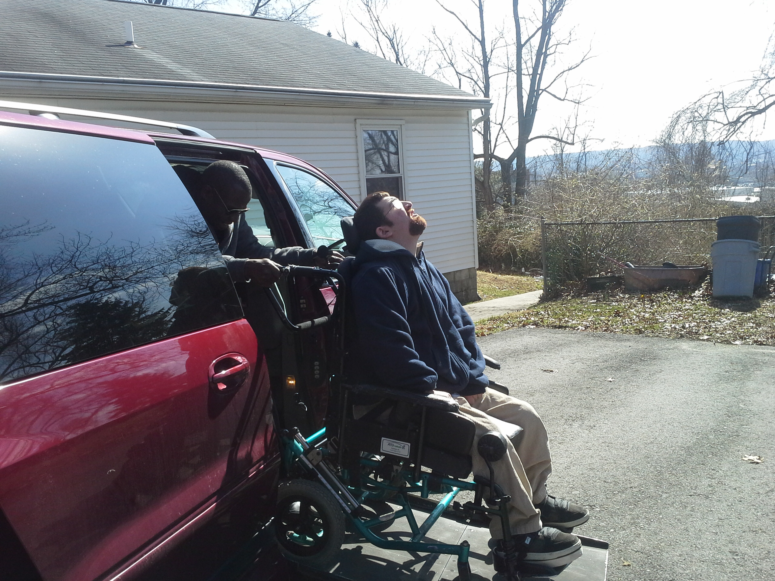 2013-03-05 11.12.35 Mitchell using a van lift