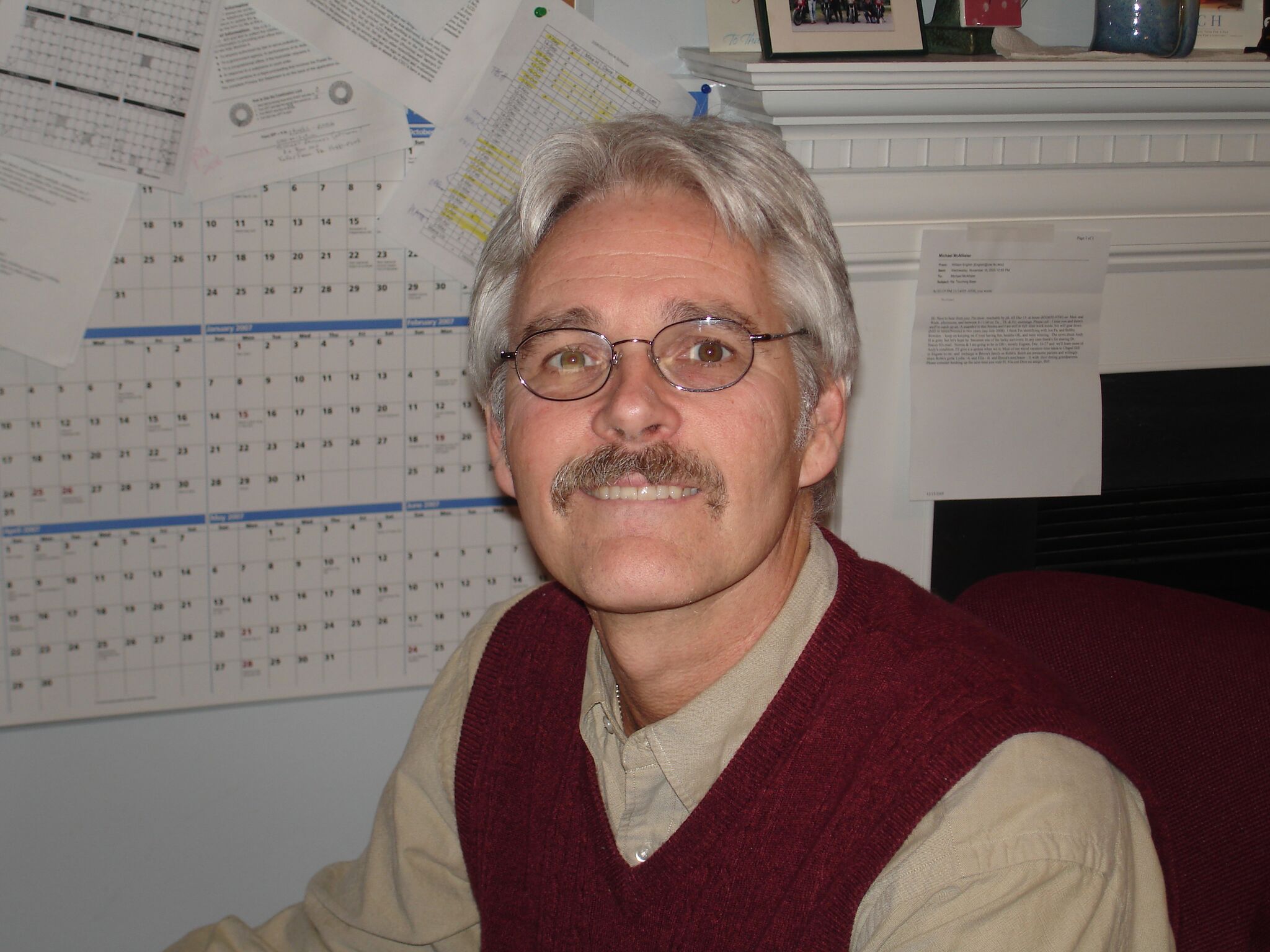 Mike in his office