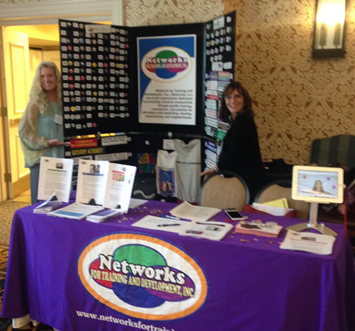 Rosa & Michelle man Networks' booth at Everyday Lives conference