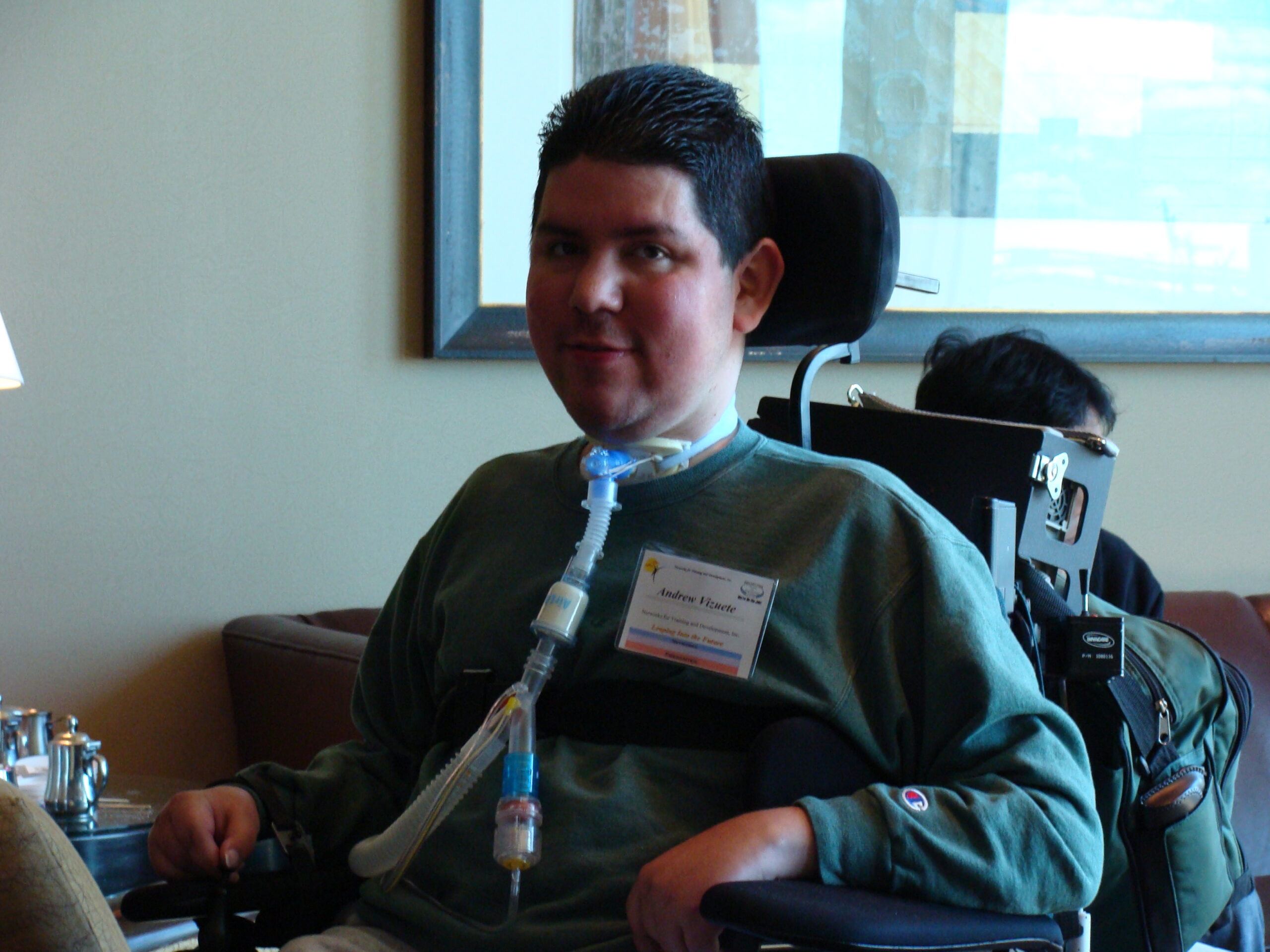 Photo of Andrew at the Employment Supports Symposium