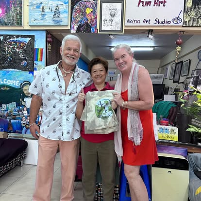 Photo of an art supply donation