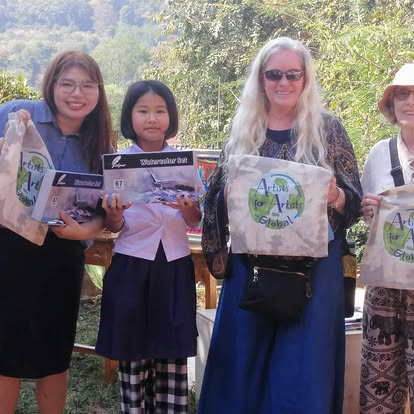 Photo of an art supply donation