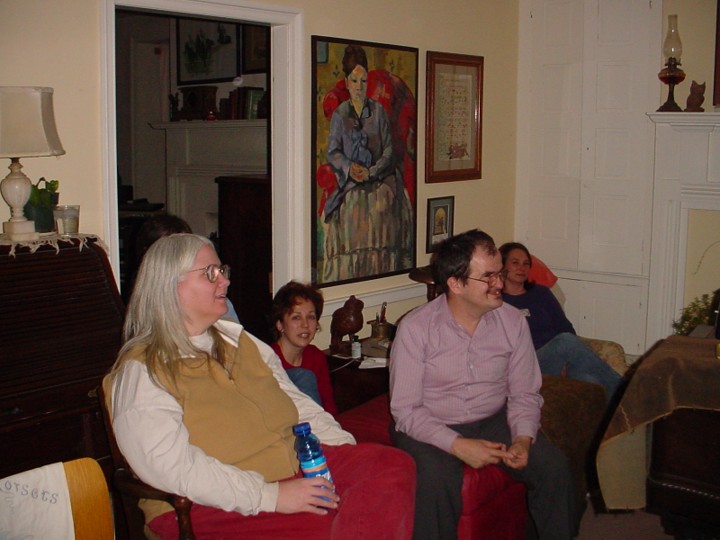 Diane, Beth and George are enjoying time at a Networks retreat.