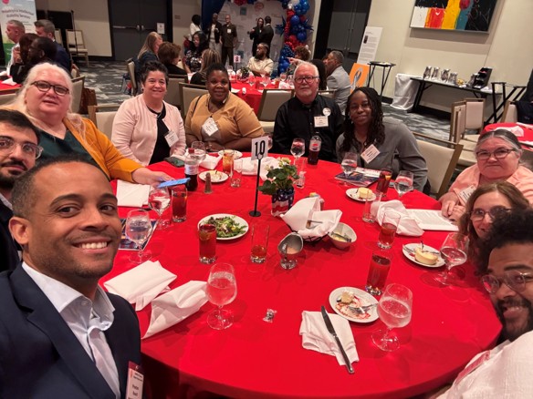 Preston, Emal, Diane, Joe, Shauna, Doris, Michelle and others at the 2026 Brighter Futures luncheon.
